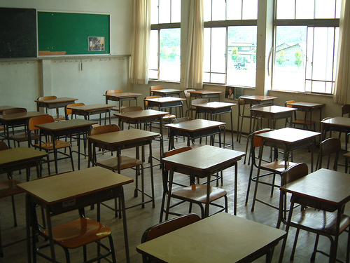 empty classroom