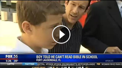 Boy Told He Cannot Read Bible During Reading Break