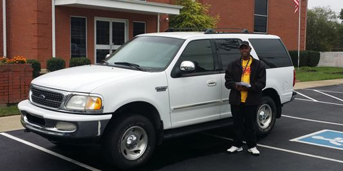 Tennessee Church Gives New Vehicle To Homeless Man