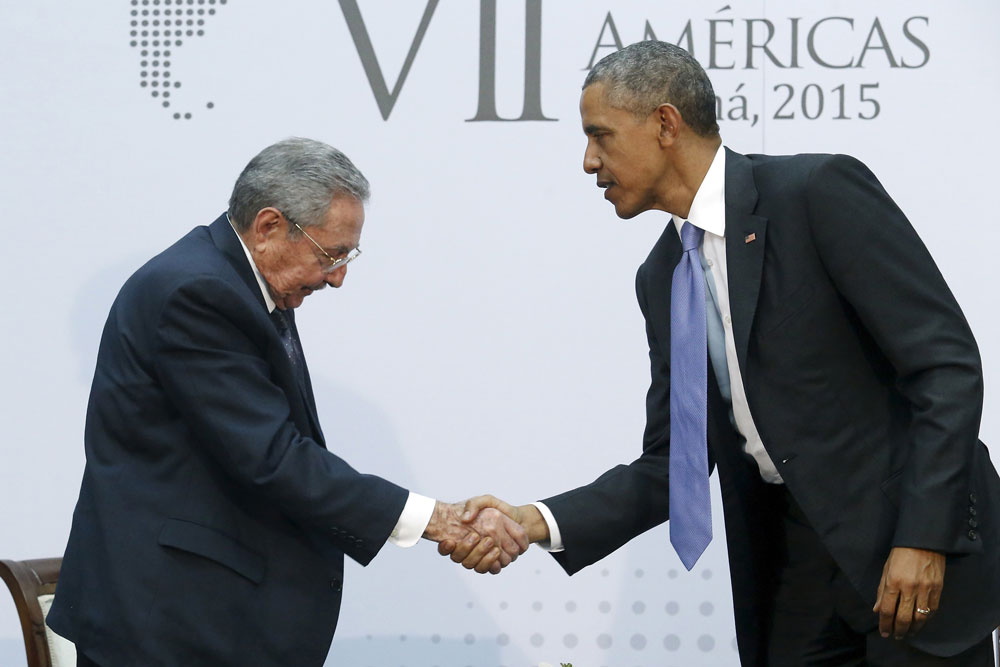 Obama, Castro Cautiously Praise One Another in Historic Meeting; Cuba Says Its Willing to Discuss Human Rights