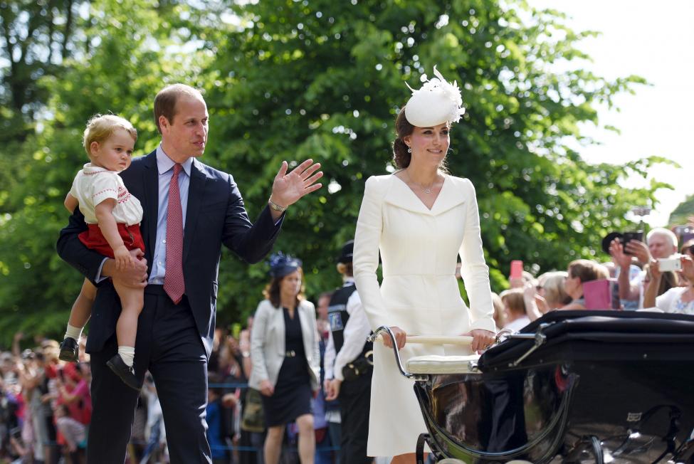 Kate Middleton, Prince William Celebrate Royal Christening of Princess Charlotte (Photos)