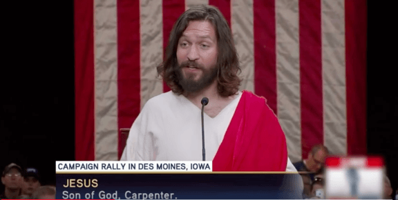 Jimmy Kimmel Mocks GOP Candidates in ‘What Would Jesus Say?’ Skit