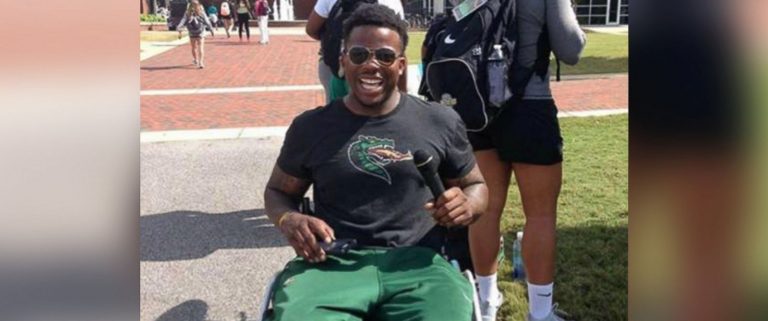 Paralyzed Former Football Star Stands Unassisted for the First Time After 10 Years in a Wheelchair