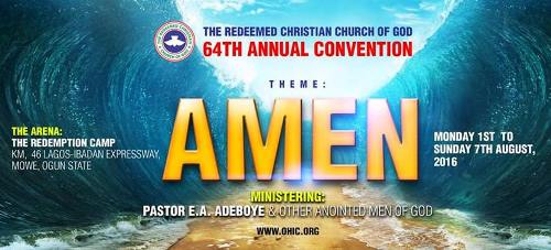 Watch LIVE: RCCG Annual Convention 2016  – Days 1-7 | Theme : AMEN