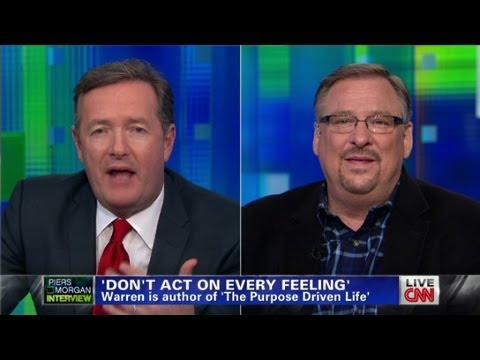 Pastor Rick Warren on homosexuality and gay marriage