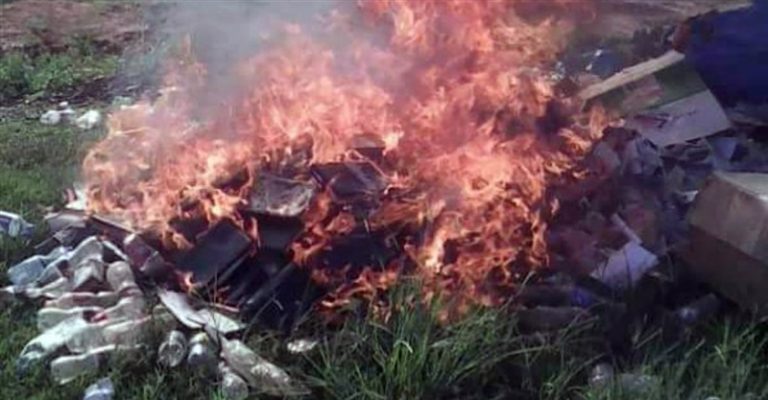 Ugandan Pastor set fire on Bibles, calling the Bible, the work of ‘Devil Worshippers’