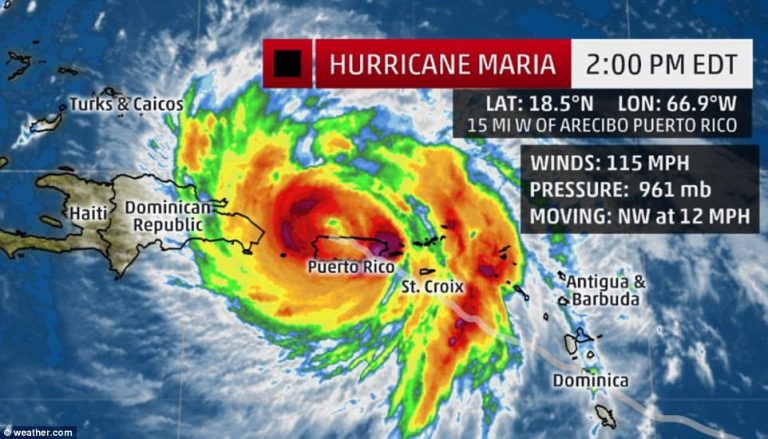 Hurricane Maria Destroys Puerto Rico, Cuts Off All Power, Drops 2 Feet of Rain