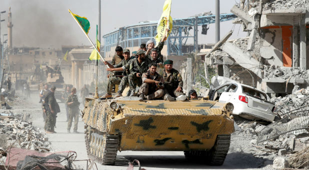 US-Backed Militias Declare Victory Over Islamic State .