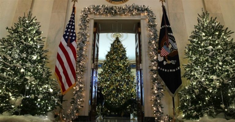 White House Displays Beautiful Nativity Scene with Baby Jesus
