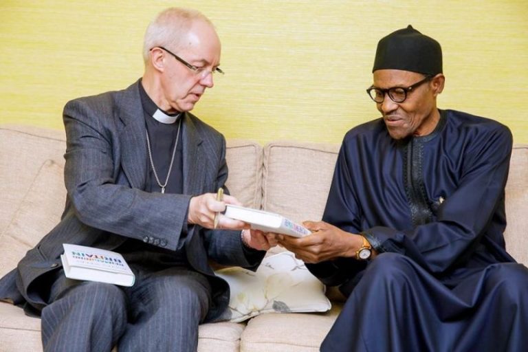 Justin Welby Pleads for Rescue of Christian Girl Who Refuses to Convert to Islam in Buhari Meeting