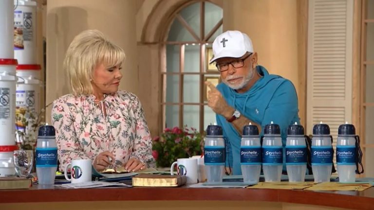 Televangelist Jim Bakker Says Christians Can Survive End of World by Buying His Condos and $150 Water Bottles