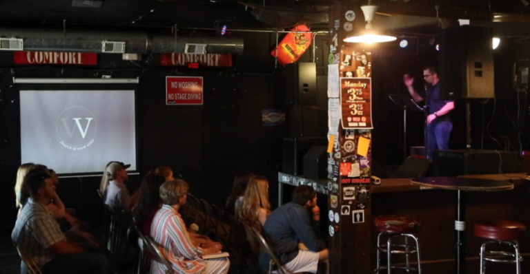 Churches in Bars, Movie Theaters, in the Bible Belt, As Other Churches Close