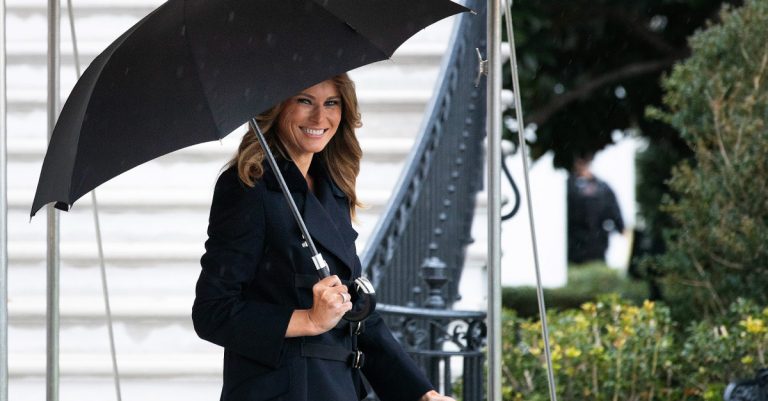 Melania Trump Volunteers with Toys for Tots