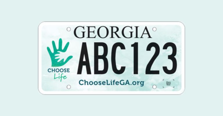 Georgia Unveils New ‘Choose Life’ License Plates
