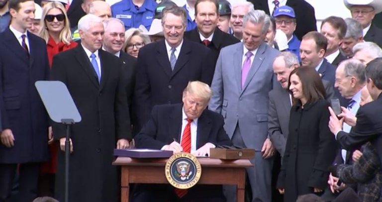 Trump Signs New USMexicoCanada Agreement Largest Trade Deal in American History