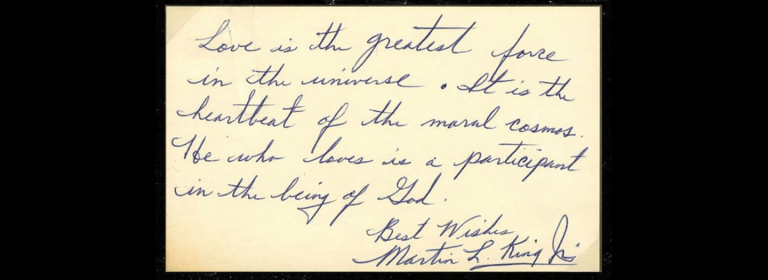 Handwritten note by Dr. Martin Luther King Jr. goes on sale: The Oscars and Christian grace