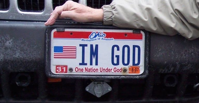 Kentucky Must Pay Atheist $150,000 for Rejecting ‘IM GOD’ License Plate