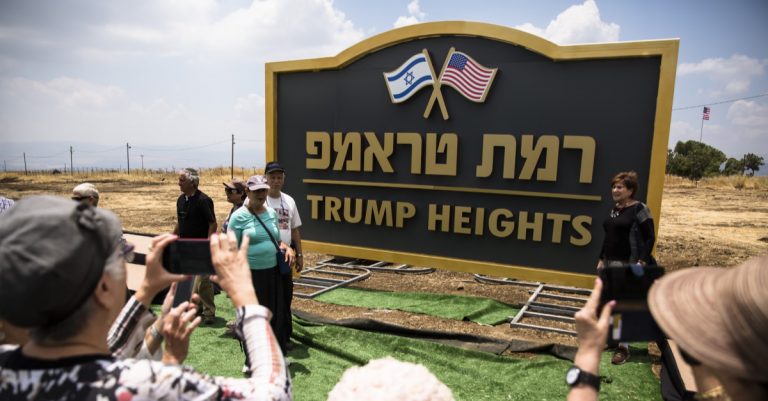 Israel Moves Forward with Housing Settlement Named after President Trump