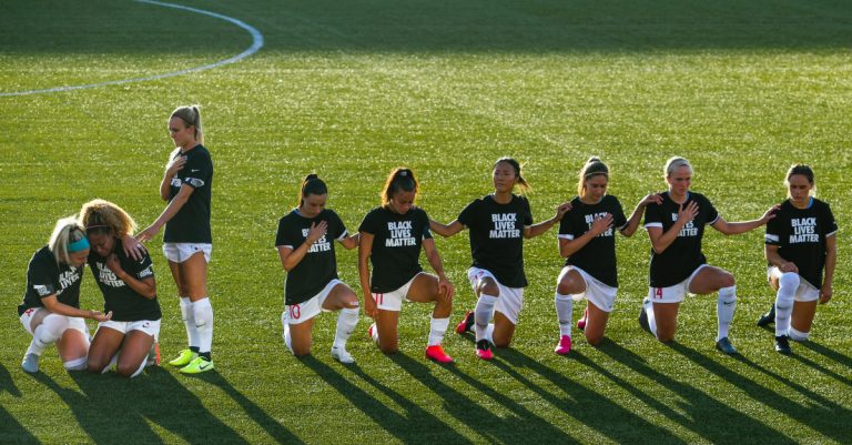 Soccer Player Rachel Hill Shares Why She Stood during the National Anthem as Teammates Knelt