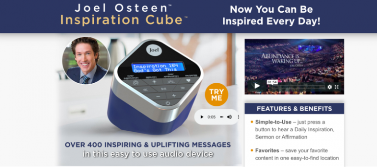 ‘Joel Osteen Inspiration Cube’ electronic device hits the market