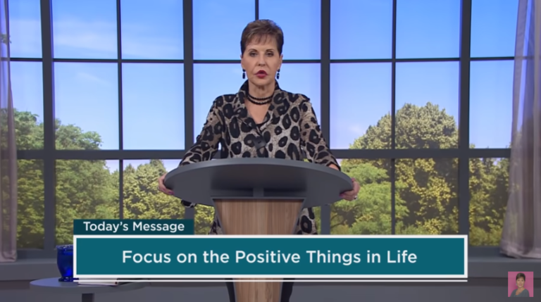 focus on the positive by Joyce Meyer - The Christian Mail