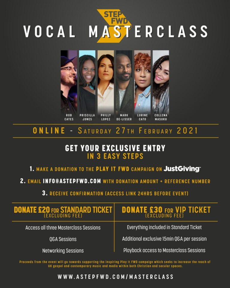 A Step FWD Vocal Masterclass - The Christian Mail