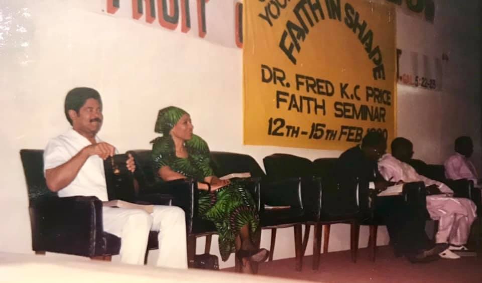 Apostle Fredrick K C Price in Nigeria with Archbishop Benson Idahosa