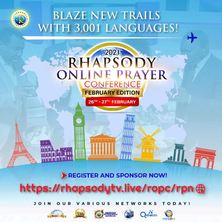 Rhapsody Online PRAYER Conference 2021 – by Pastor Chris