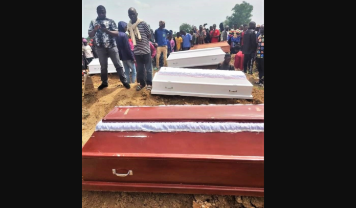 funeral by Anglican Diocese of Jos for 17 of 33 Christians killed on Aug. 25 in Yelwa Zangam, Plateau state, Nigeria.