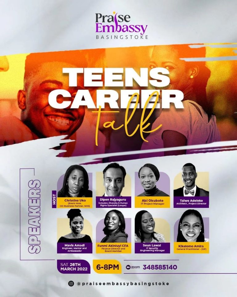 Praise Embassy Teens CAREER TALK - The Christian Mail